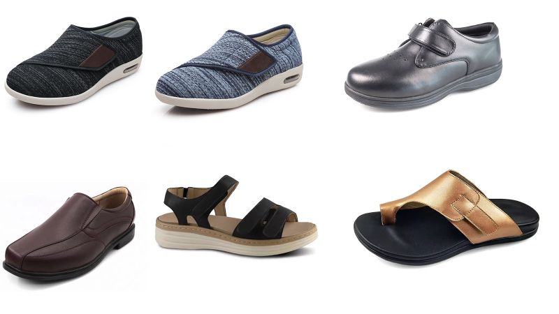 Hallux Valgus Extra Wide Toe Box Diabetic Shoes-