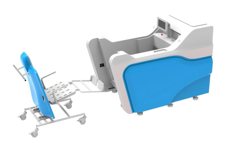 Accessible wheelchair bath-